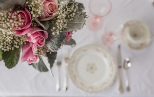 Antique pink rose classic bouquet