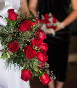 holly and berries racine Wisconsin wedding florist